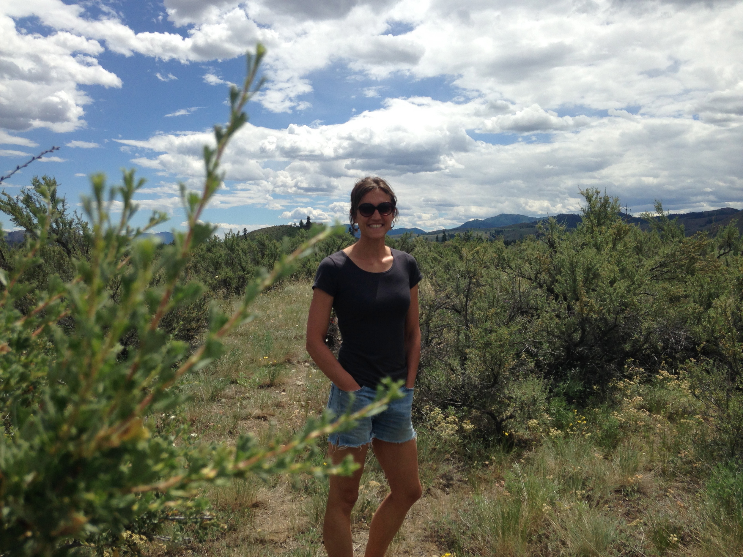 Alex, who grew up in New Mexico, feels right at home in the sun and sagebrush.