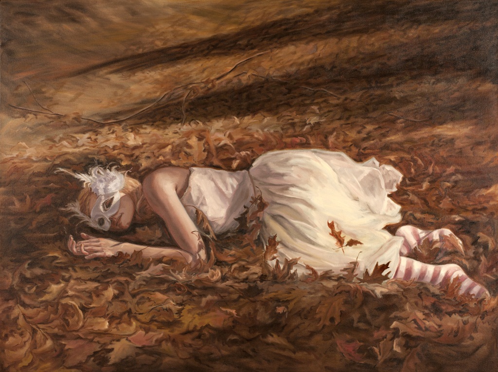 Slipping Into The Velvet Past, o/c, 48" x 64"