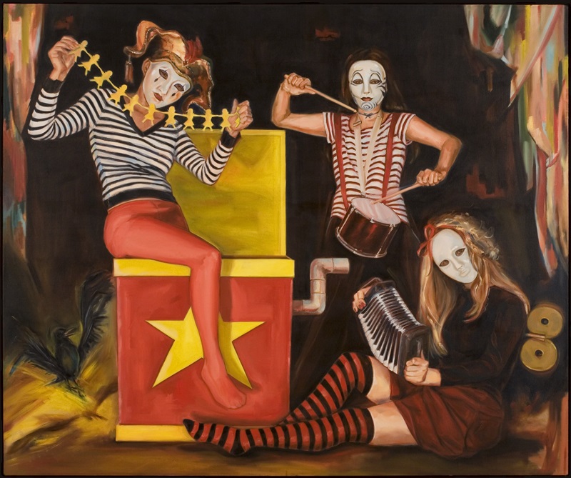   Portrait of the Band (Guardians of the Masquerade) o/c &nbsp; &nbsp;60" x 72"     