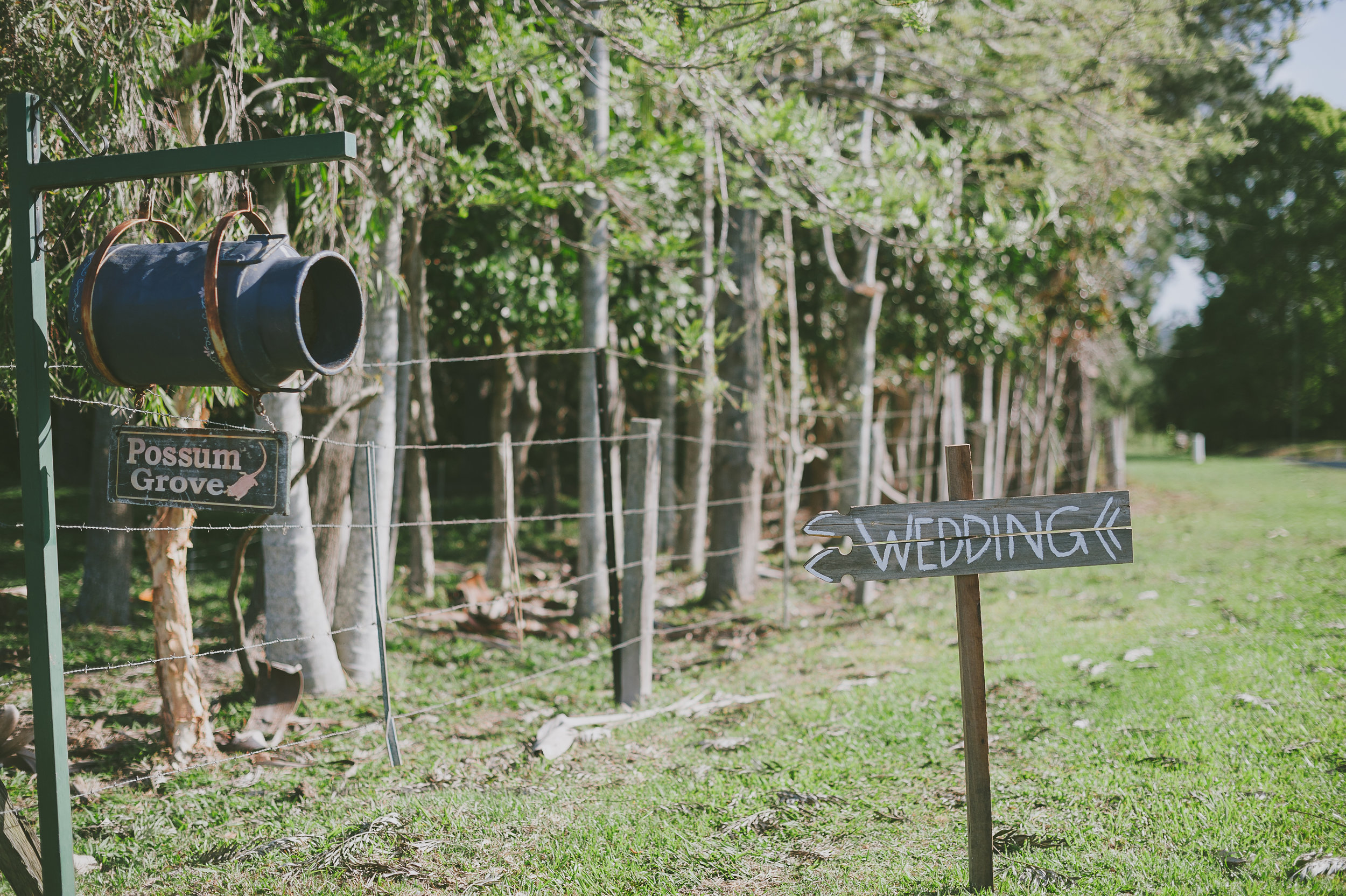 Wedding sign