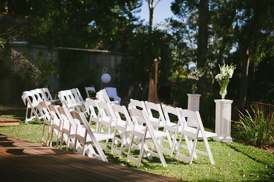 Wedding ceremony chairs