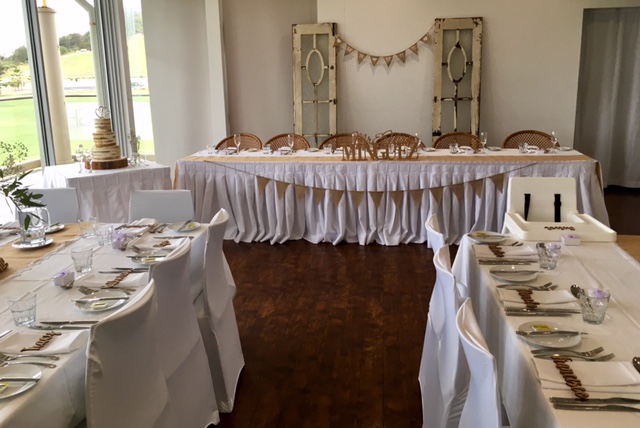 Chair covers reception
