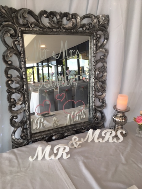 Mr &amp; Mrs sign Mirror