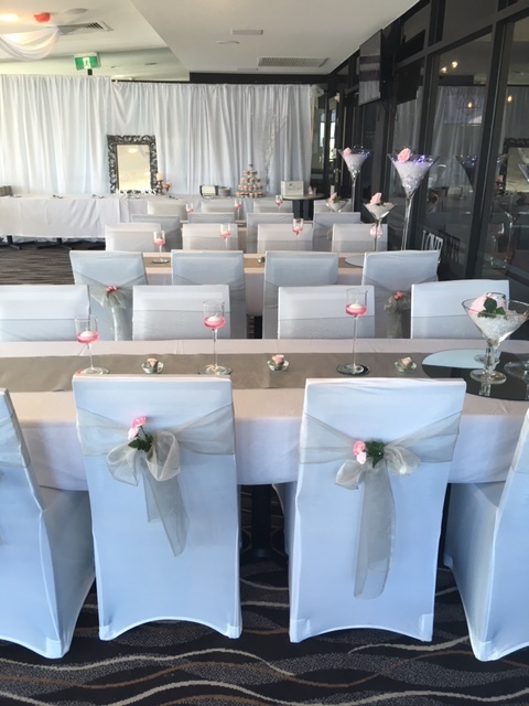 Chair covers and table decorations