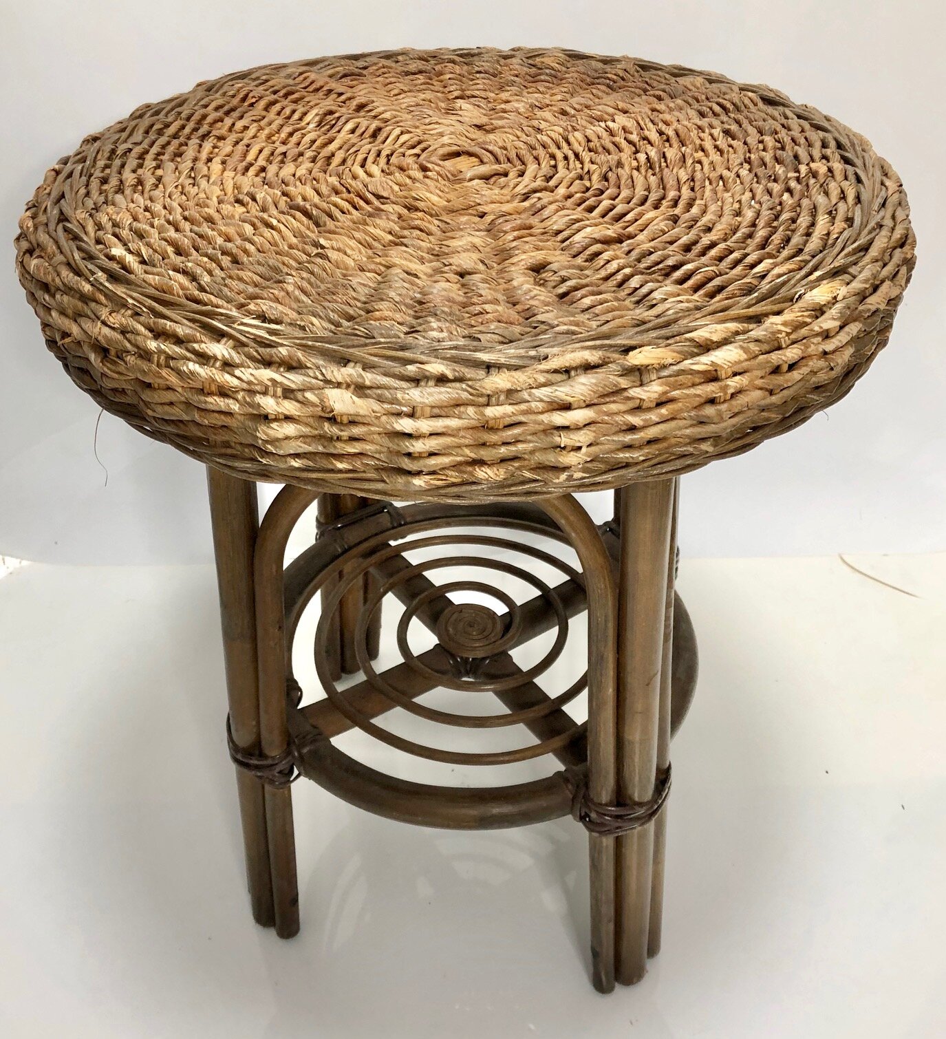 Round Cane Table