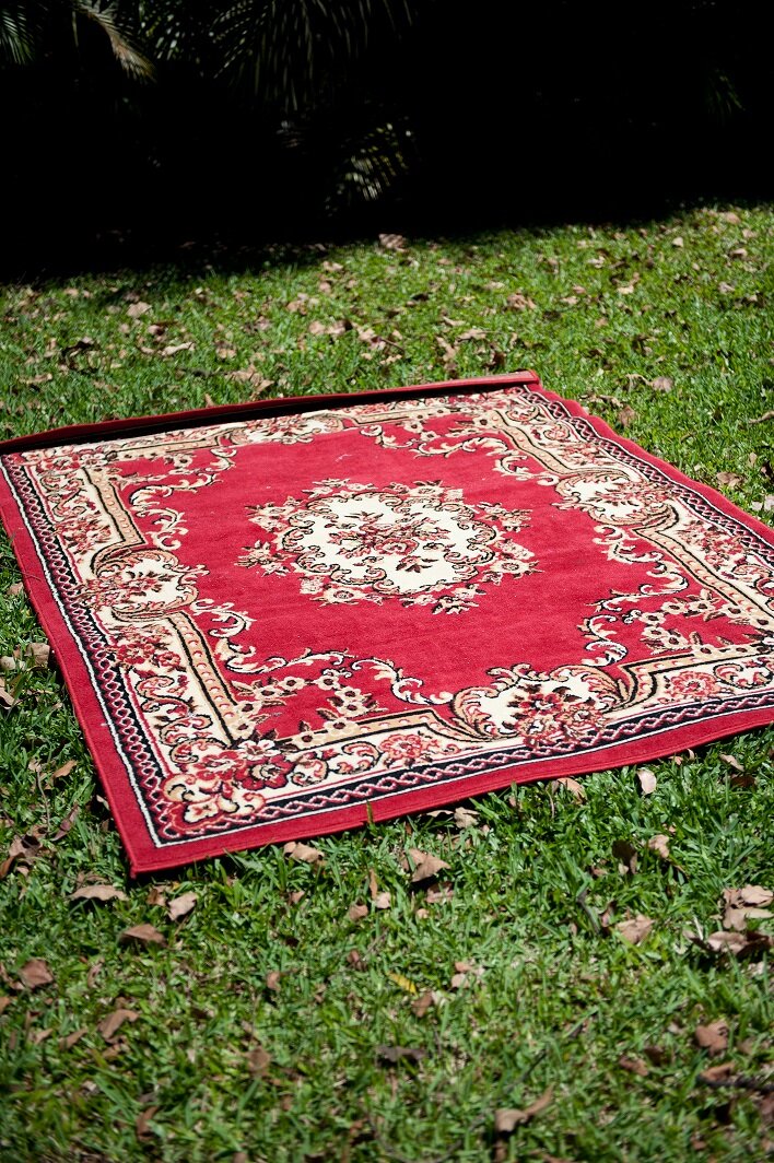 Maroon Persian rug