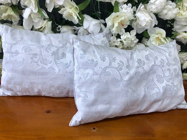 Small silver cushion