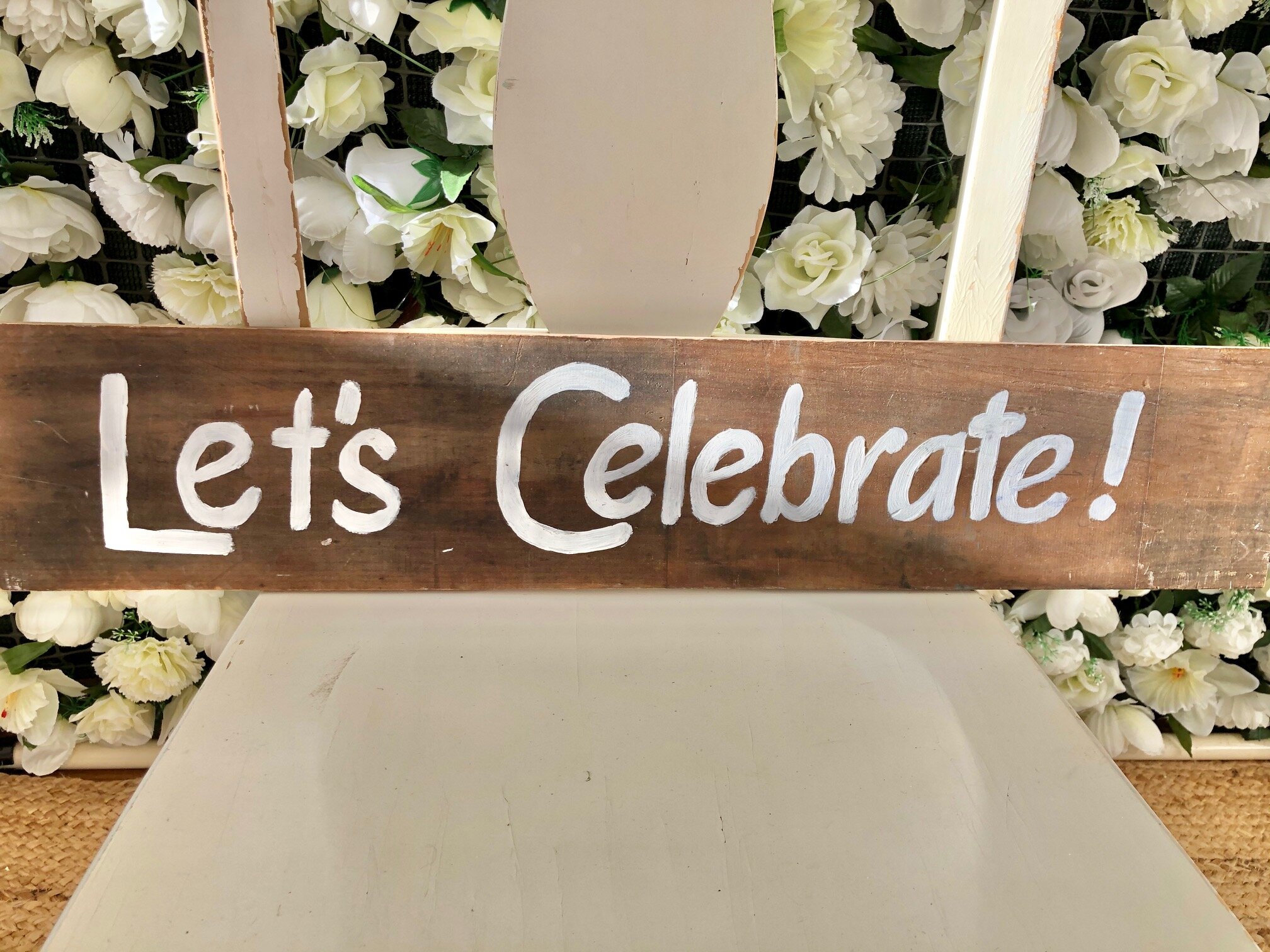 Let's Celebrate sign — Celebration Set