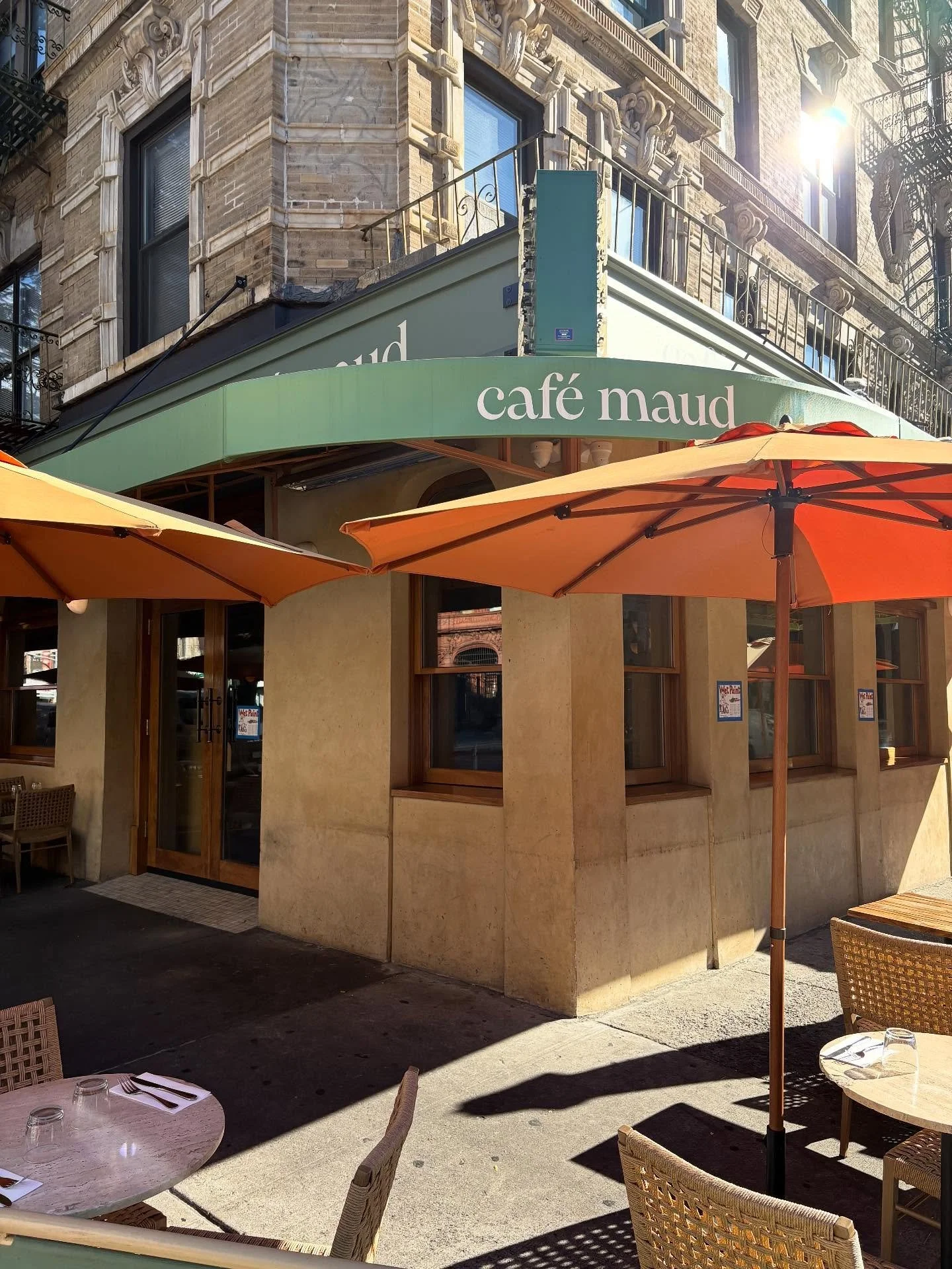 @cafemaud 
132 2nd Ave 
Hours:
Mon-Wed • 9am-12am
Thurs-Fri • 9am-2am
Sat • 8am-2am
Sun • 8am-12am