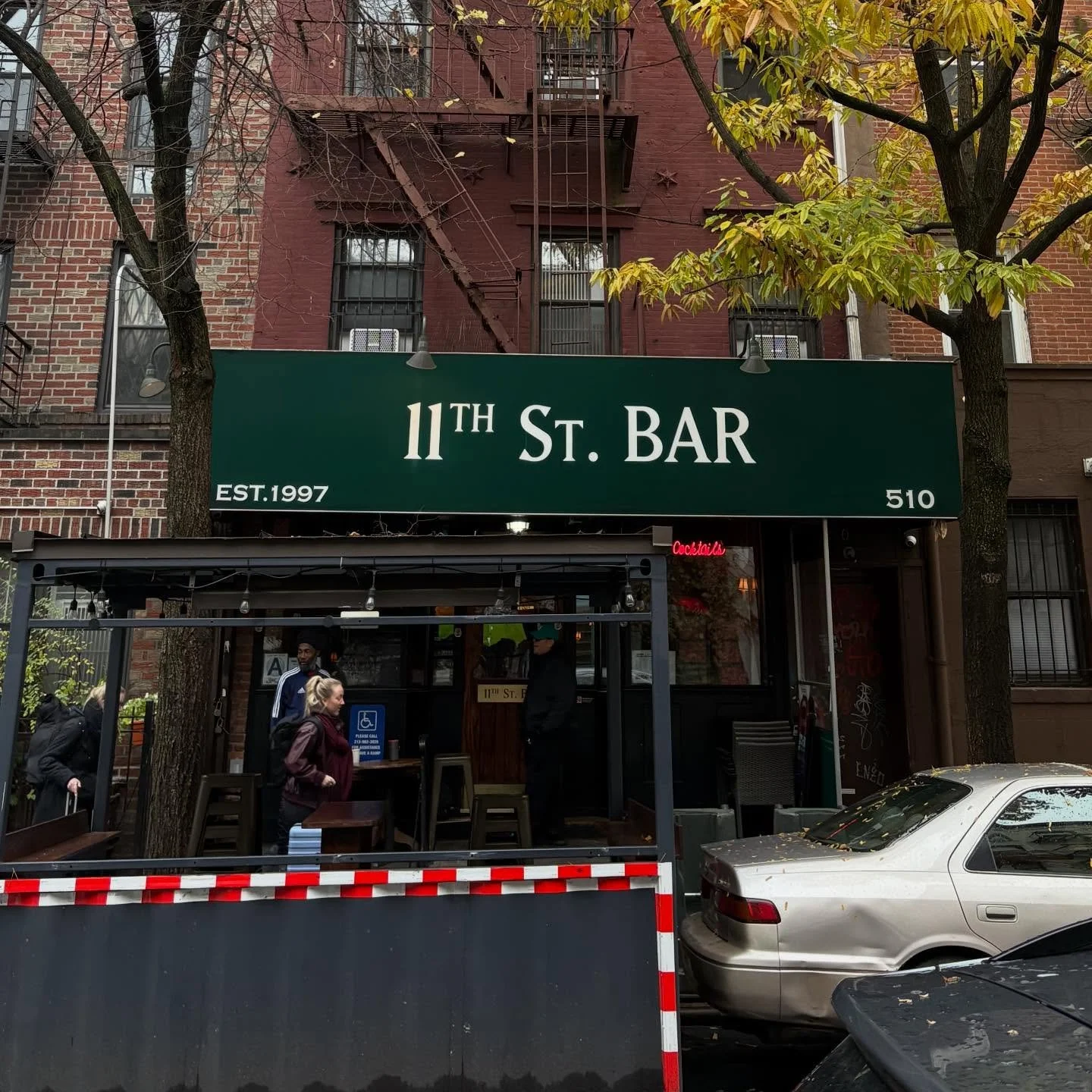 @11thstbar 
510 East 11th St.

Hours:
Mon-Tues &bull; 
2:00PM-2:00AM
Wed-Thurs &bull; 
2:00PM-3:00AM
Fri &bull; 
2:00PM-4:00AM
Sat-Sun &bull; 
12:00AM-4:00AM