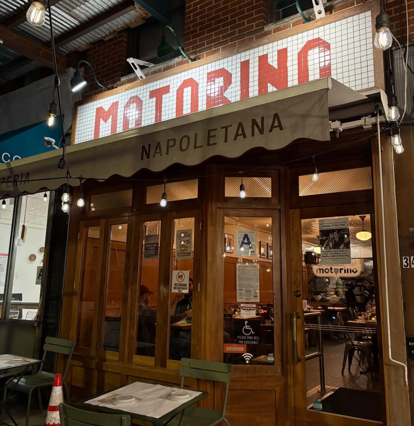 @motorinopizzanapoletana 
349 e 12th Street

Open Daily &bull; Noon to 10:30pm