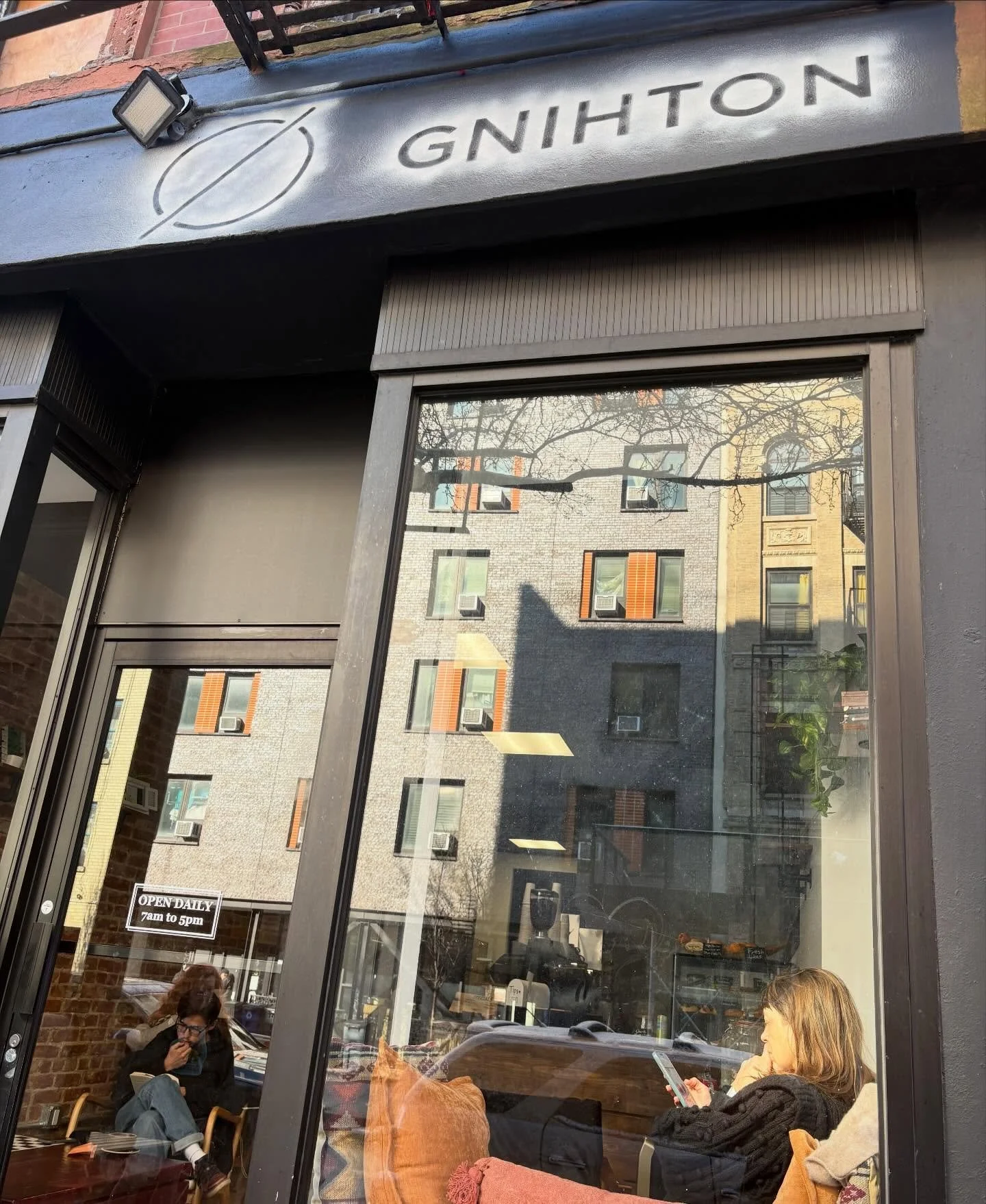 @gnihtonnyc 
528 e 11th Street

Open Daily &bull; 7am-5pm