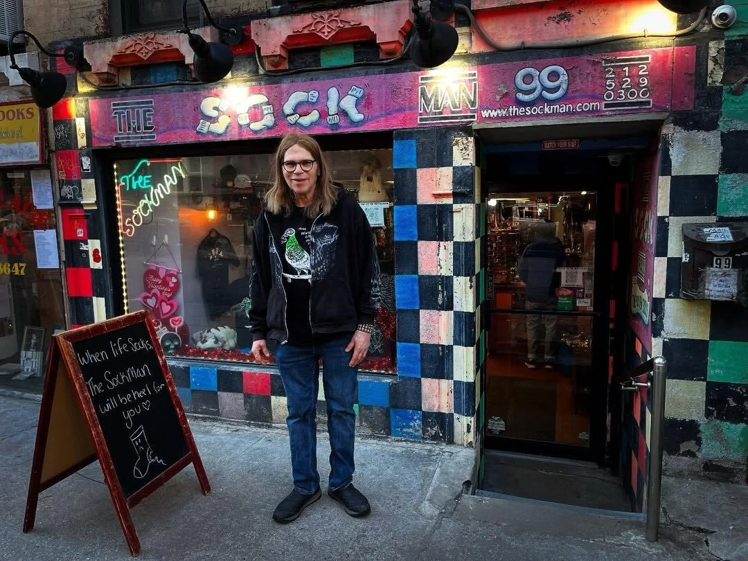 Get @reshare_app &bull; @gvshp_nyc The knitting machine democratized socks. It took our March Business of the Month to make them rock &lsquo;n&rsquo; roll. @thesockmannyc (99 St Mark&rsquo;s Place, btw 1st Avenue and Avenue A) was founded in 1983 by 