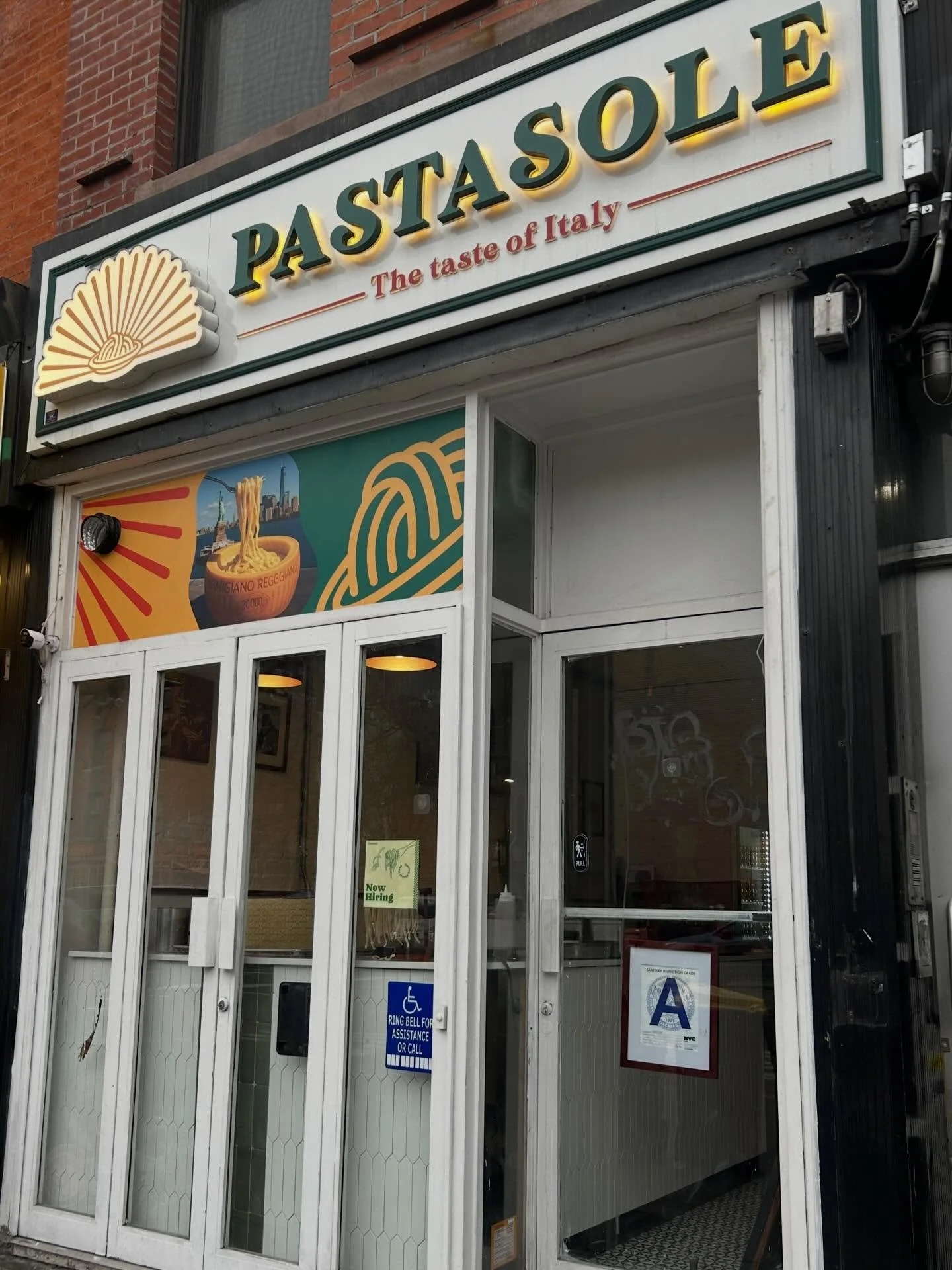 @pastasole 
192 1st Ave 

Open Daily &bull; 12pm-11pm