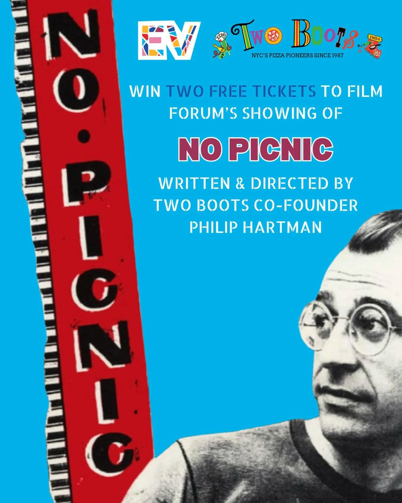 Hi EVIMA community! Celebrate the re-release of the 1985 East Village indie that gave birth to Two Boots! 
We&rsquo;re giving away pairs of tickets to two lucky winners for this weekend&rsquo;s screenings at Film Forum (Friday&ndash;Sunday).

To ente