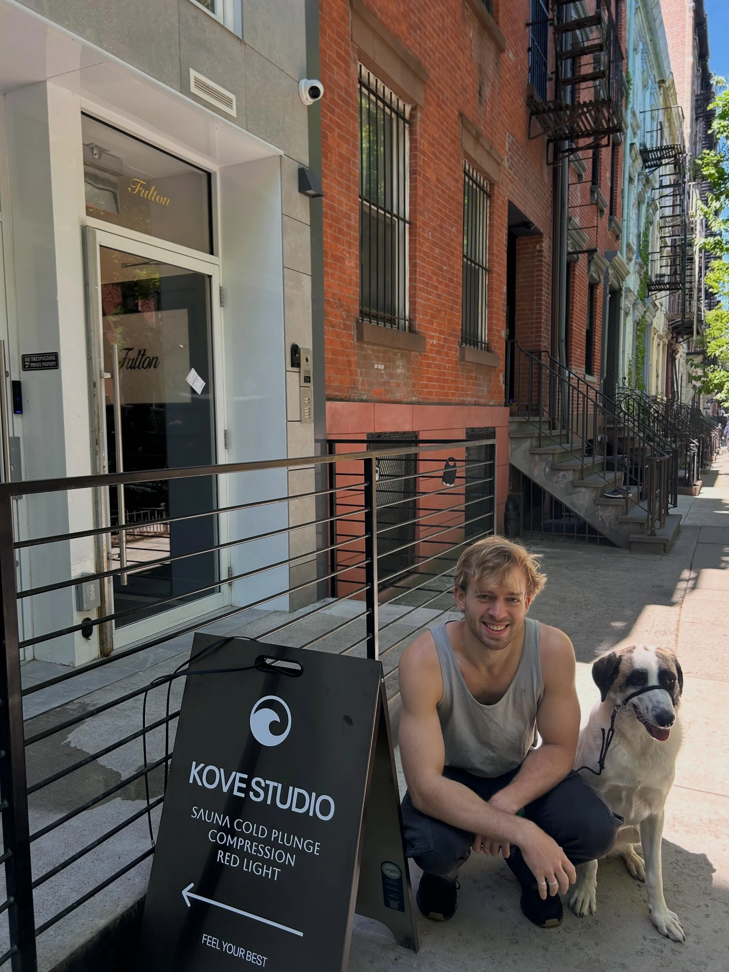 Welcome to EVIMA, @kove_studio!

Tucked into a lower floor on East 7th St, a peaceful retreat awaits. Kove Studio, a recovery studio, was created last year to create accessible wellness right in the East Village. 
Hailing from Australia, the founders