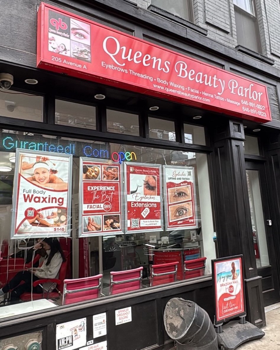 @queens_beauty_parlor 
205 Ave A 

Open Daily &bull; 10am-8pm