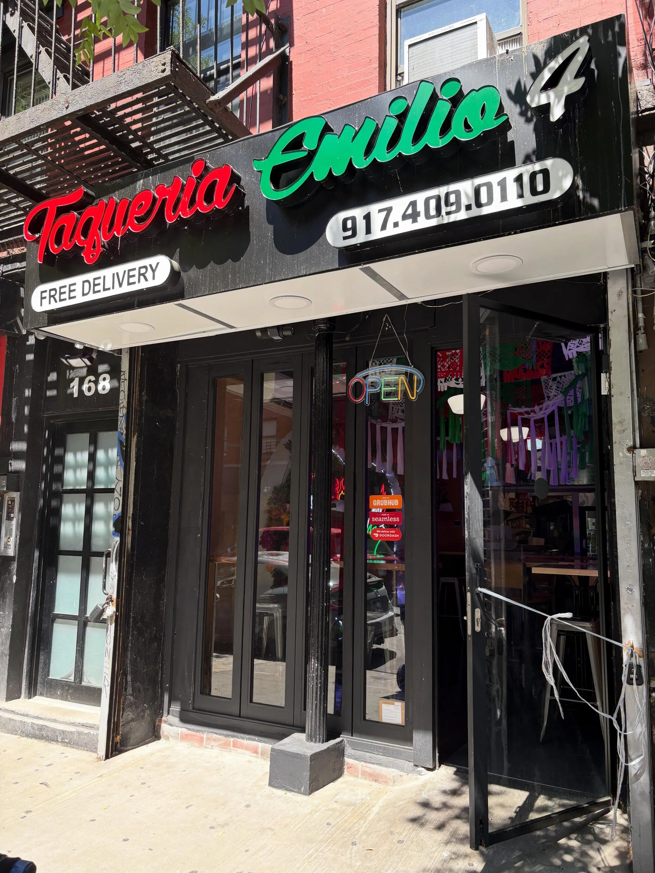 @taqueriaemilio4 
168 Ave B

Open Daily &bull; 11am-11pm