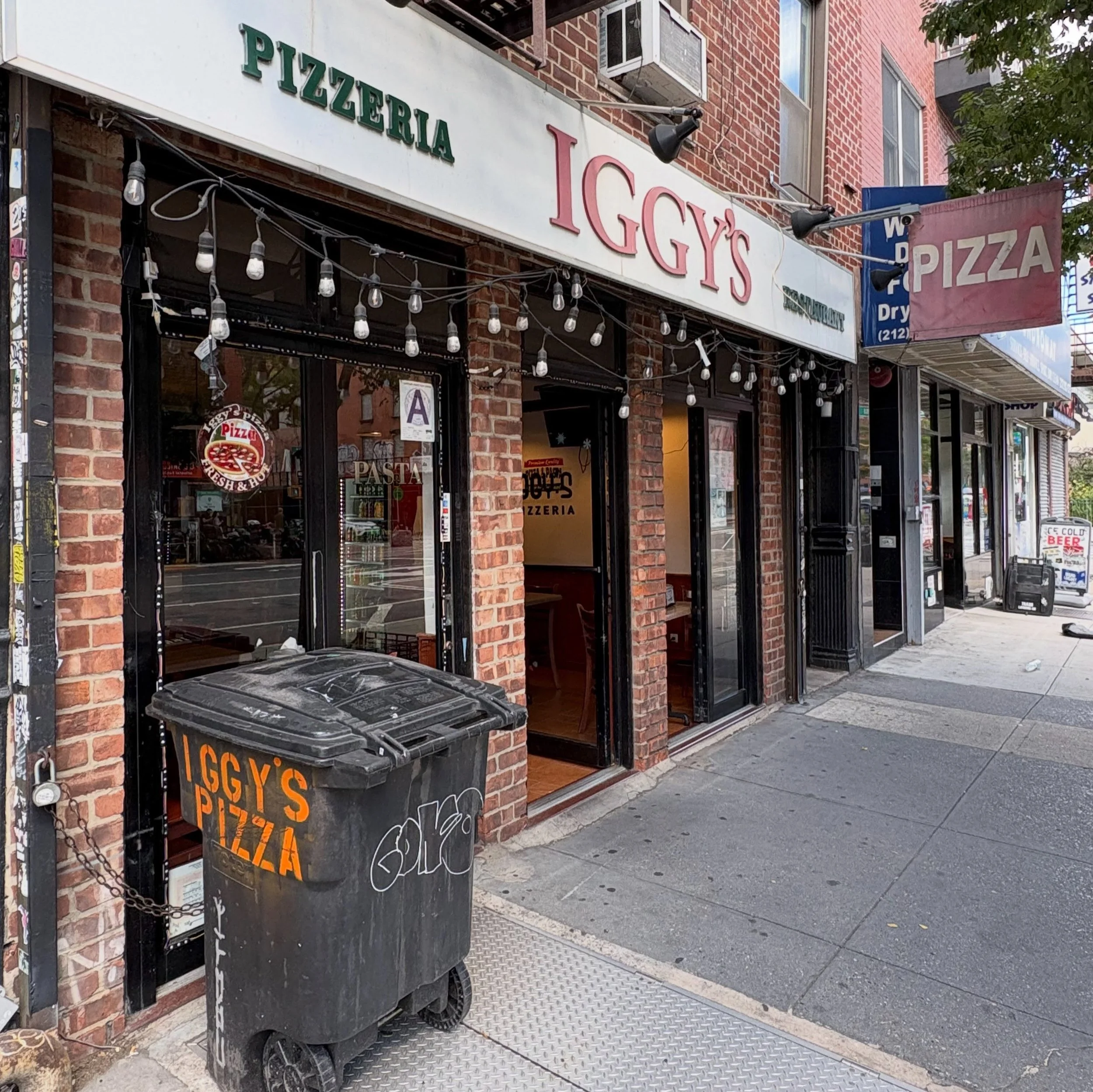 @iggys_pizzeria 
173 1st Ave 

Open Daily &bull; 11am-12am