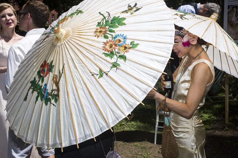 Silk Painted Parasols