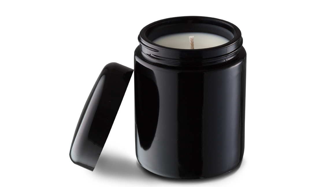 Luxury Dirty Mermaid Soy Candle in Miron Glass Jar with Red Citron Blood Orange Citrus  Summer Scent