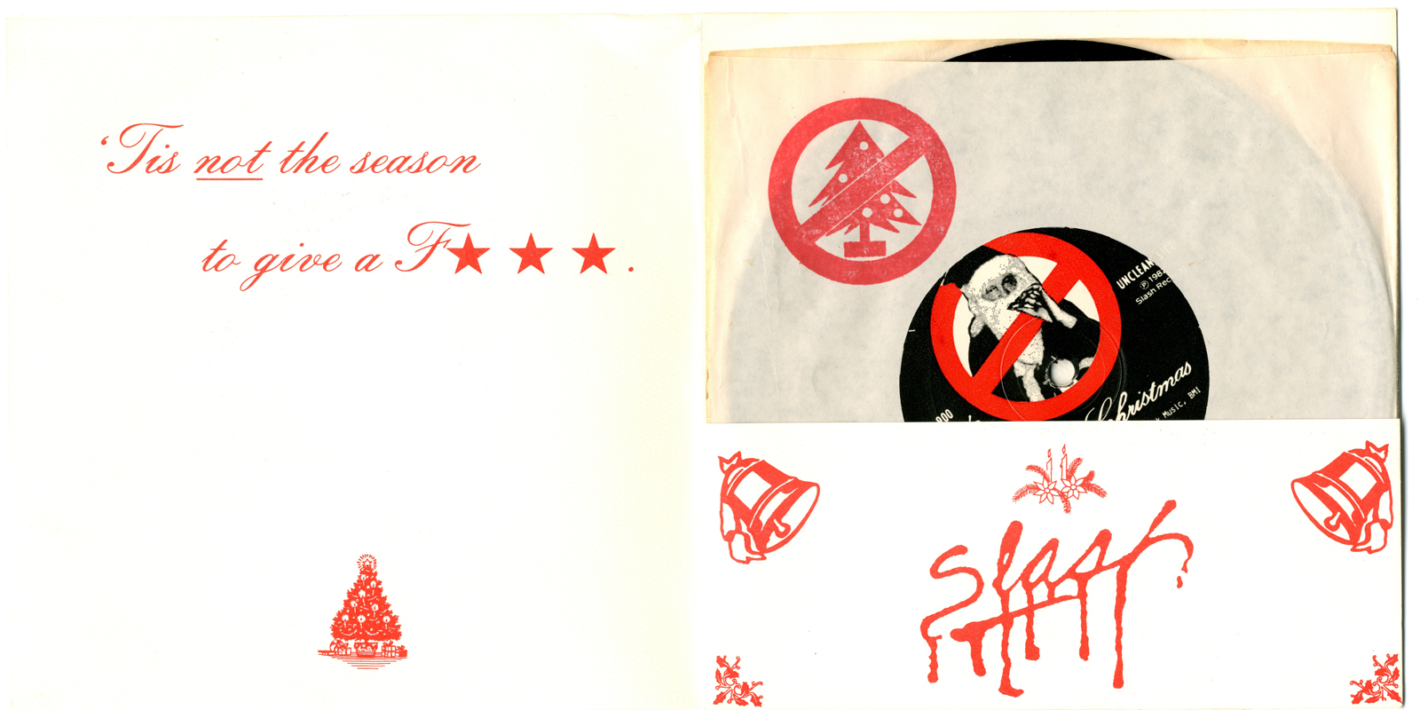  Fear Fuck Christmas Single w/Slash Christmas Card Sleeve