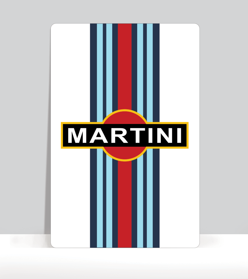 The Air Factor-ALUMINUM POSTERS Martini Racing Logo Sign. Art Print on  Aluminum  | Aluminum posters | Porsche Posters