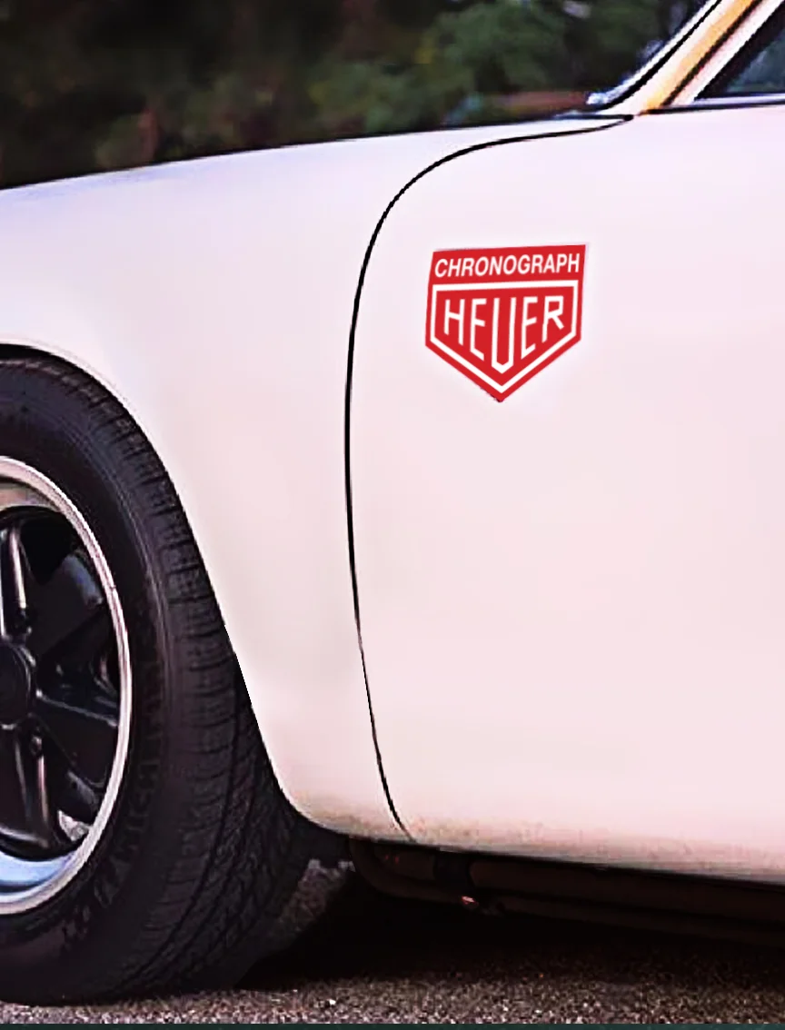 The Air Factor-Porsche Decals Chronograph Heuer Car Decal Red