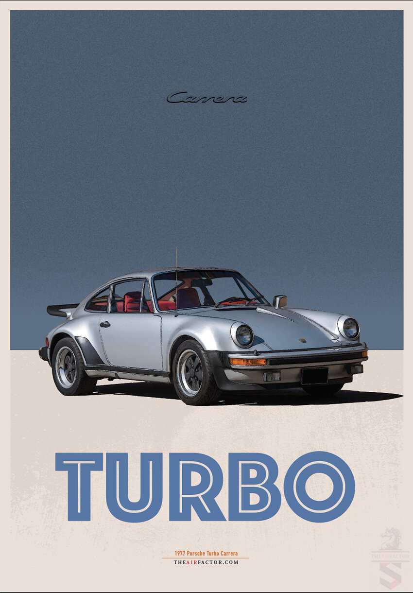 The Air Factor-Paper Posters 1977 Porsche 930 turbo Carrera Paper Poster Porsche  911 Posters | Porsche 356 Posters | Porsche 964 Posters Porsche 550 Spyder  Posters | Vintage 356 Posters | Porsche 993 Art | Targa 912 Posters | 930  Turbo Posters|