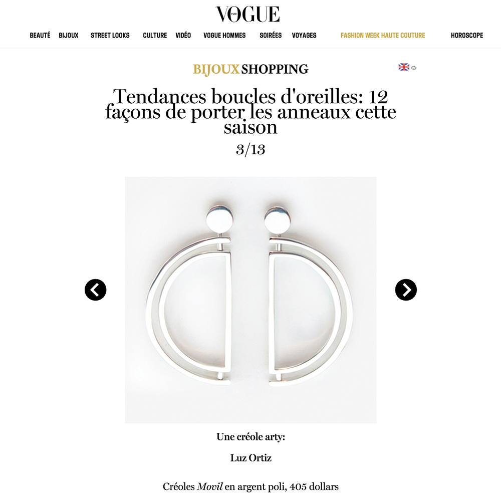 Vogue Paris | Movil Earrings