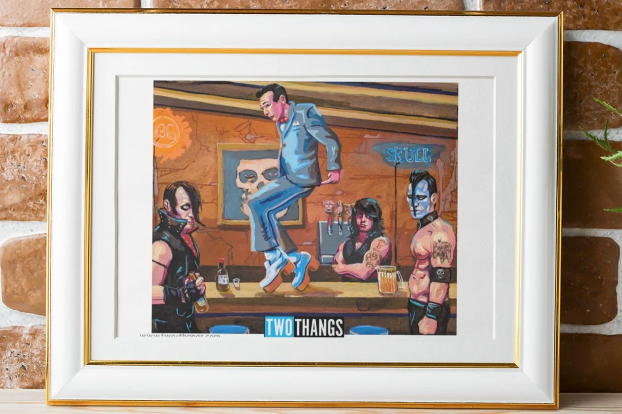 Pee Wee Herman / the Misfits Art Print — Two Thangs display picture 1