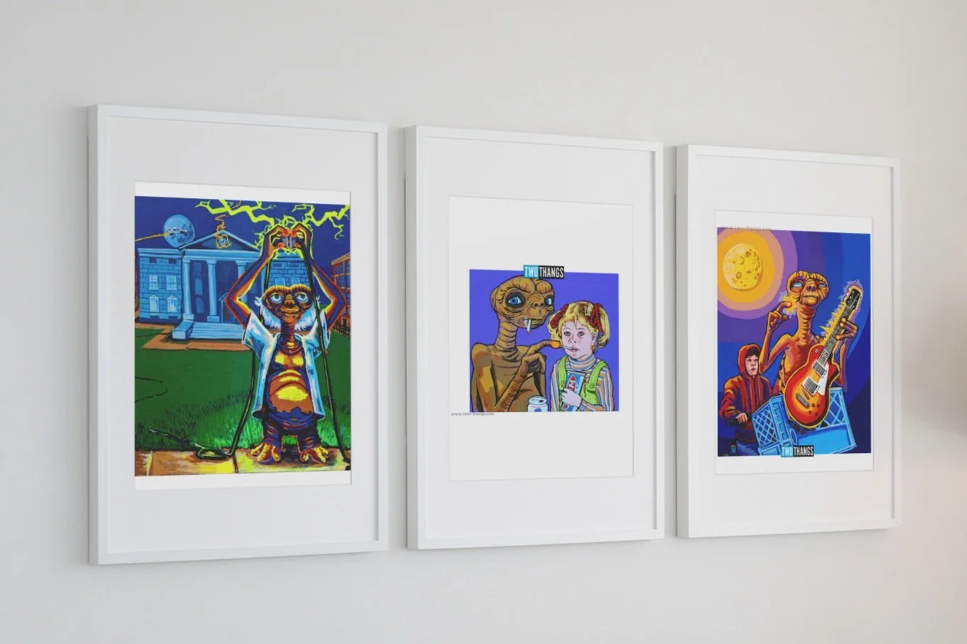 et tobacco E.T. Art Print Set | Pop Culture Mashups with E.T