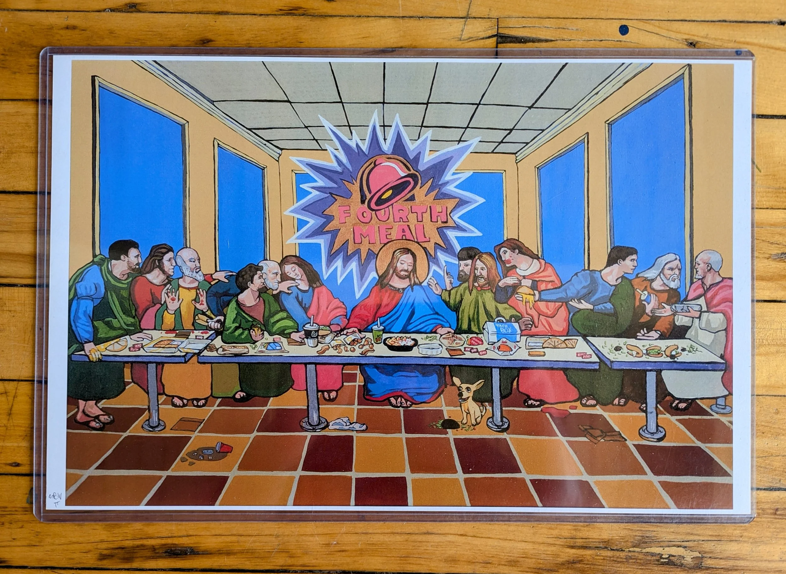 Taco Bell Last Supper Art Print | Funny Food & Art Mashup | Two