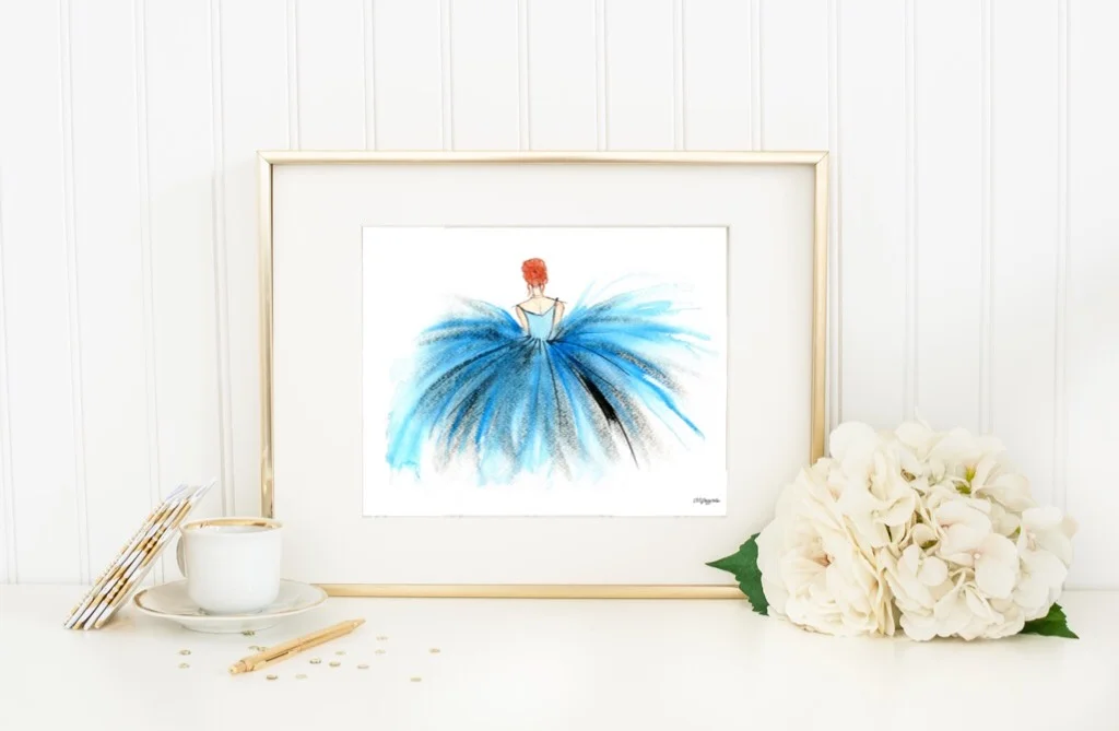 Blue TuTu Dancer