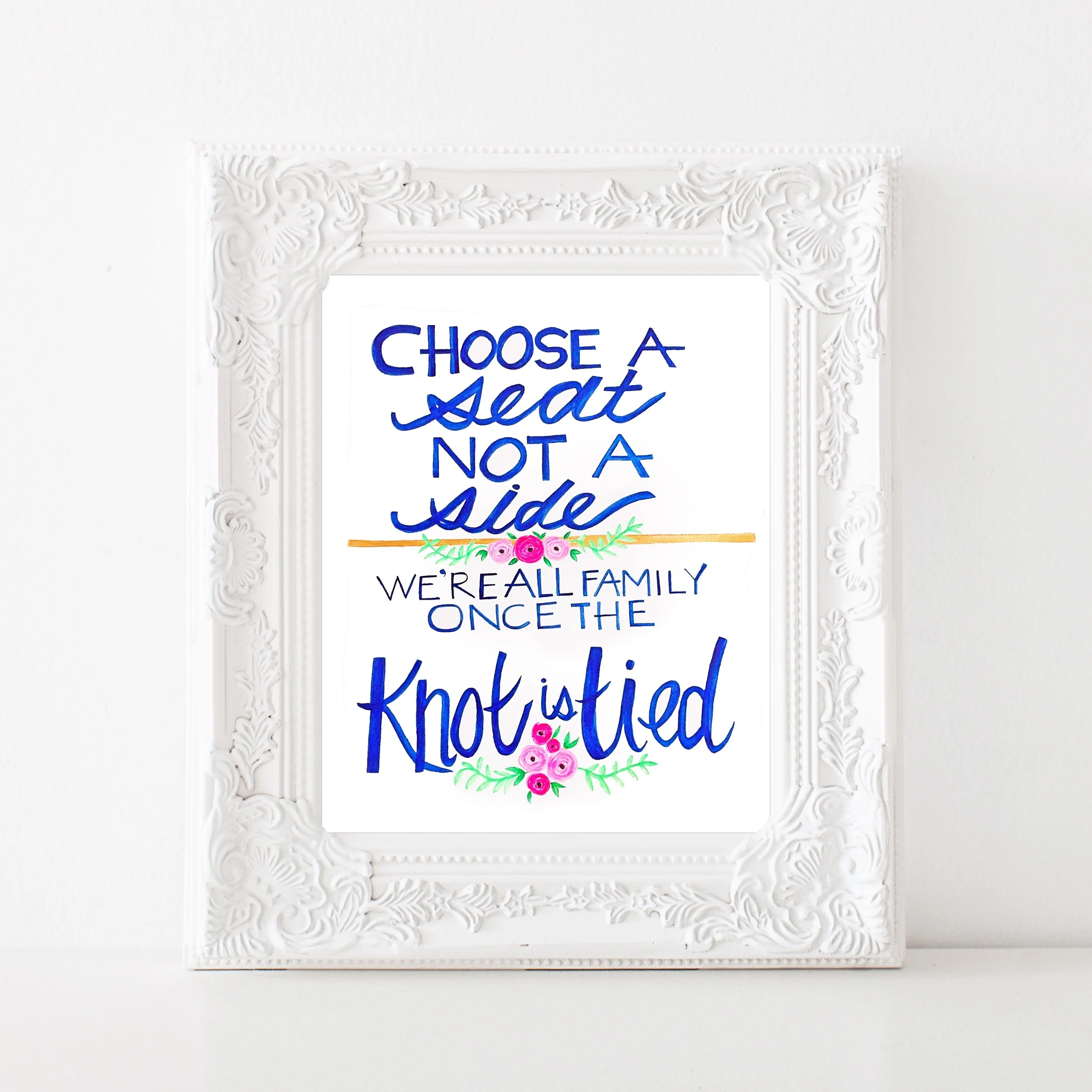 Church Ceremony Sign // Mr. & Mrs. Lewis
