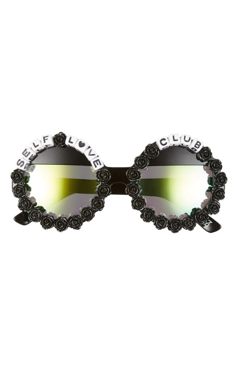 SELF LOVE ROUND SUNGLASSES — RAD + REFINED display picture 3