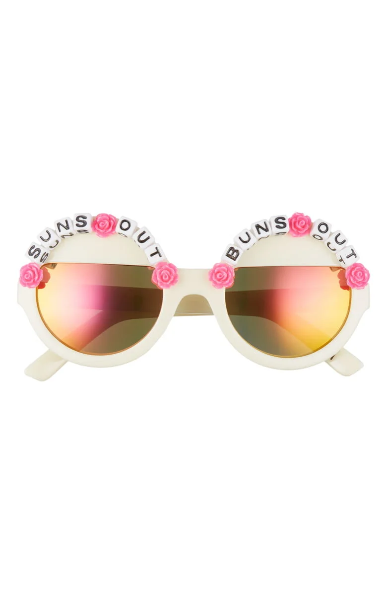 Suns Out Buns Out Round Sunglasses — RAD + REFINED display picture 2