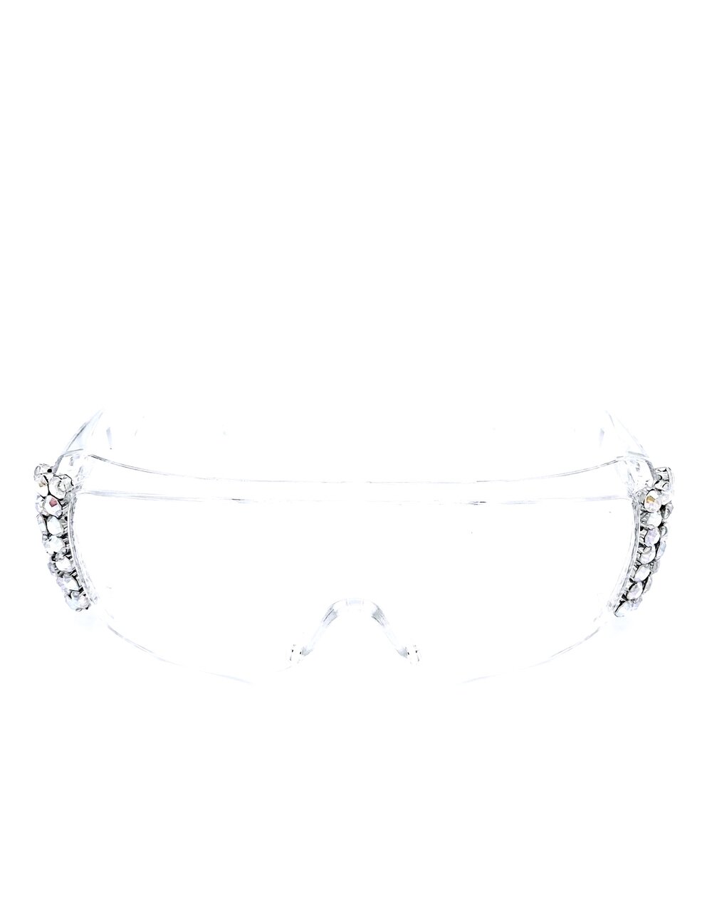 Clear Sparkle Shield Sunglasses — RAD + REFINED
