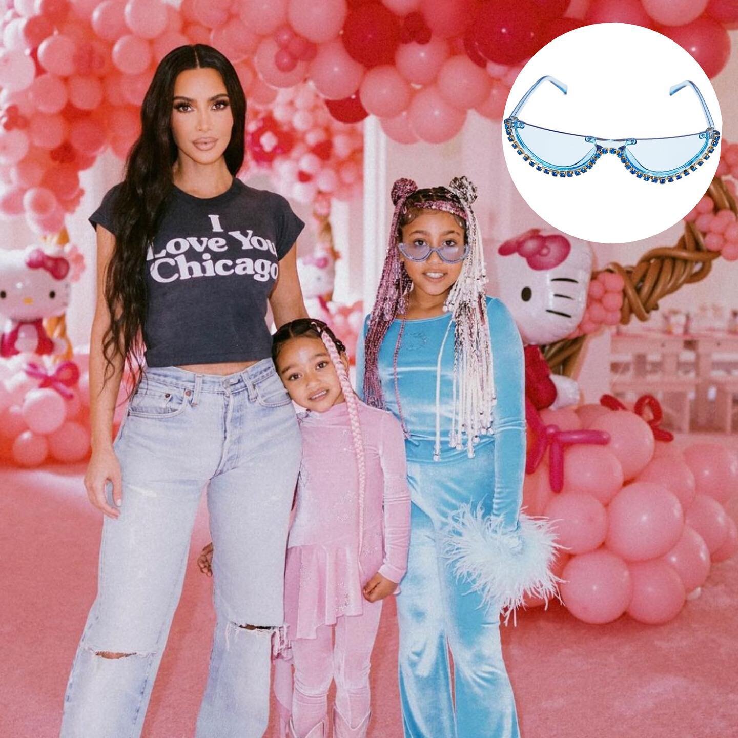 North celebrated her sister Chicago in an iconic look featuring custom @radandrefined sunnies by @jacquelinerezak 💙🎉😎🎂

📸 @kimkardashian 🫶💕

#kimkardashian #chichi #chicago #northwest #kardashians #radandrefined #jacquelinerezak #designer #cus