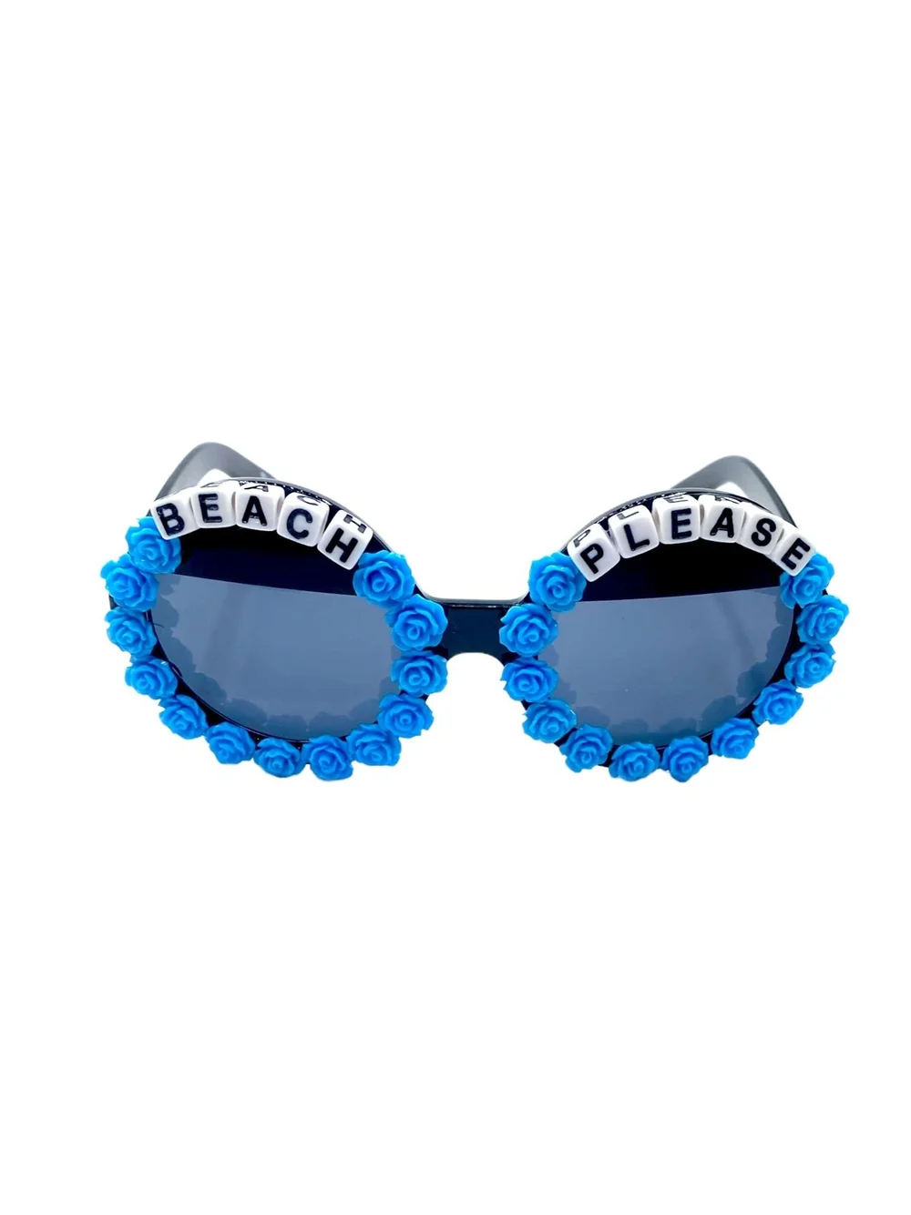 Rad and Refined Blue Rhinestone Embellished Sunglasses Nova Crystal Sunnies – Reform Kids main image 2