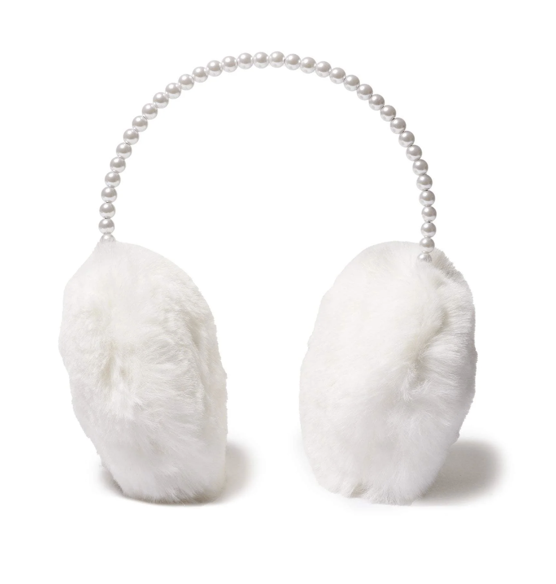 IVORY FAUX FUR PEARL EARMUFF LELE SADOUGHI