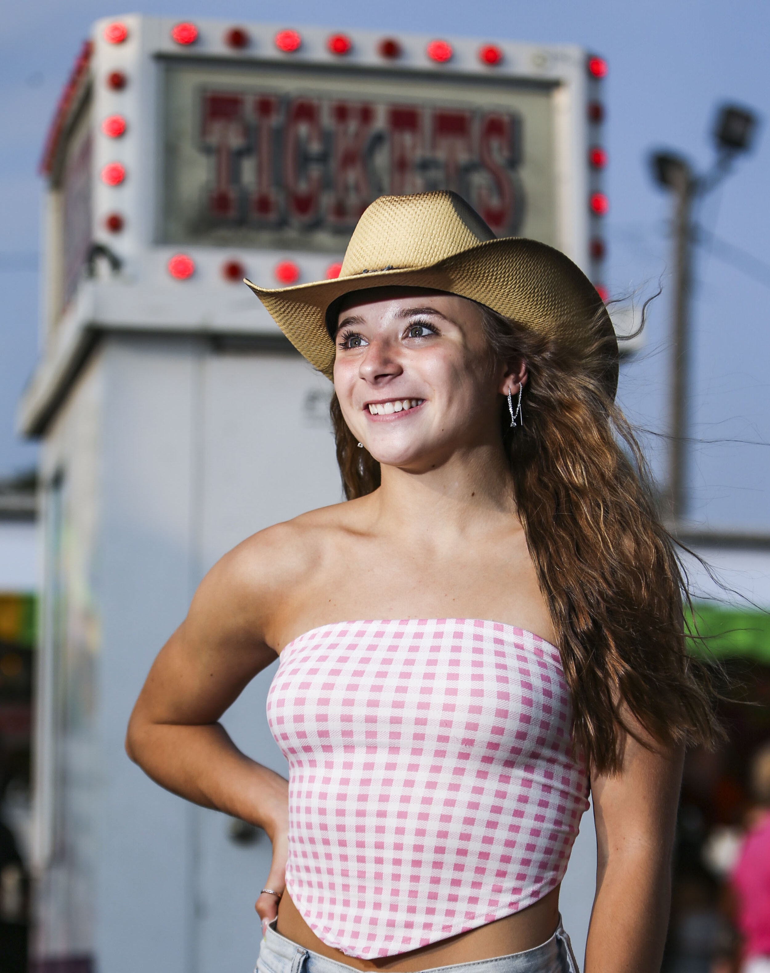  Maddie Gill, of Long Grove, poses for a portrait at the Mississippi Valley Fair, in Davenport, Friday, August 6, 2021. 