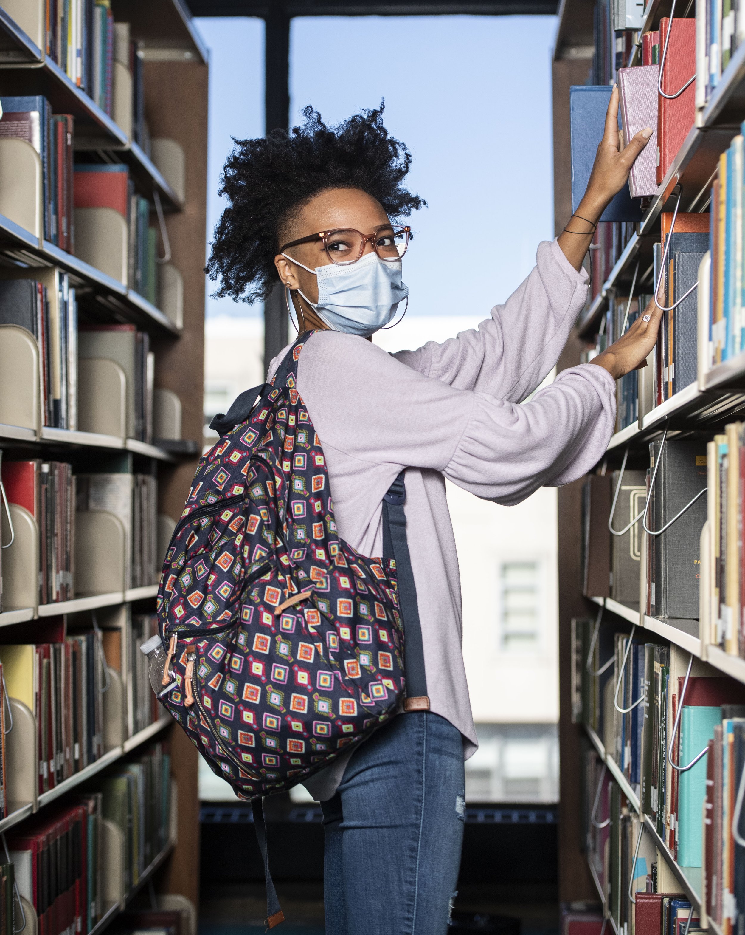  Sydaija Smalls a South Carolina State University student, poses for a portrait at South Carolina State University, in Orangeburg, SC, Monday, January 24, 2022.  