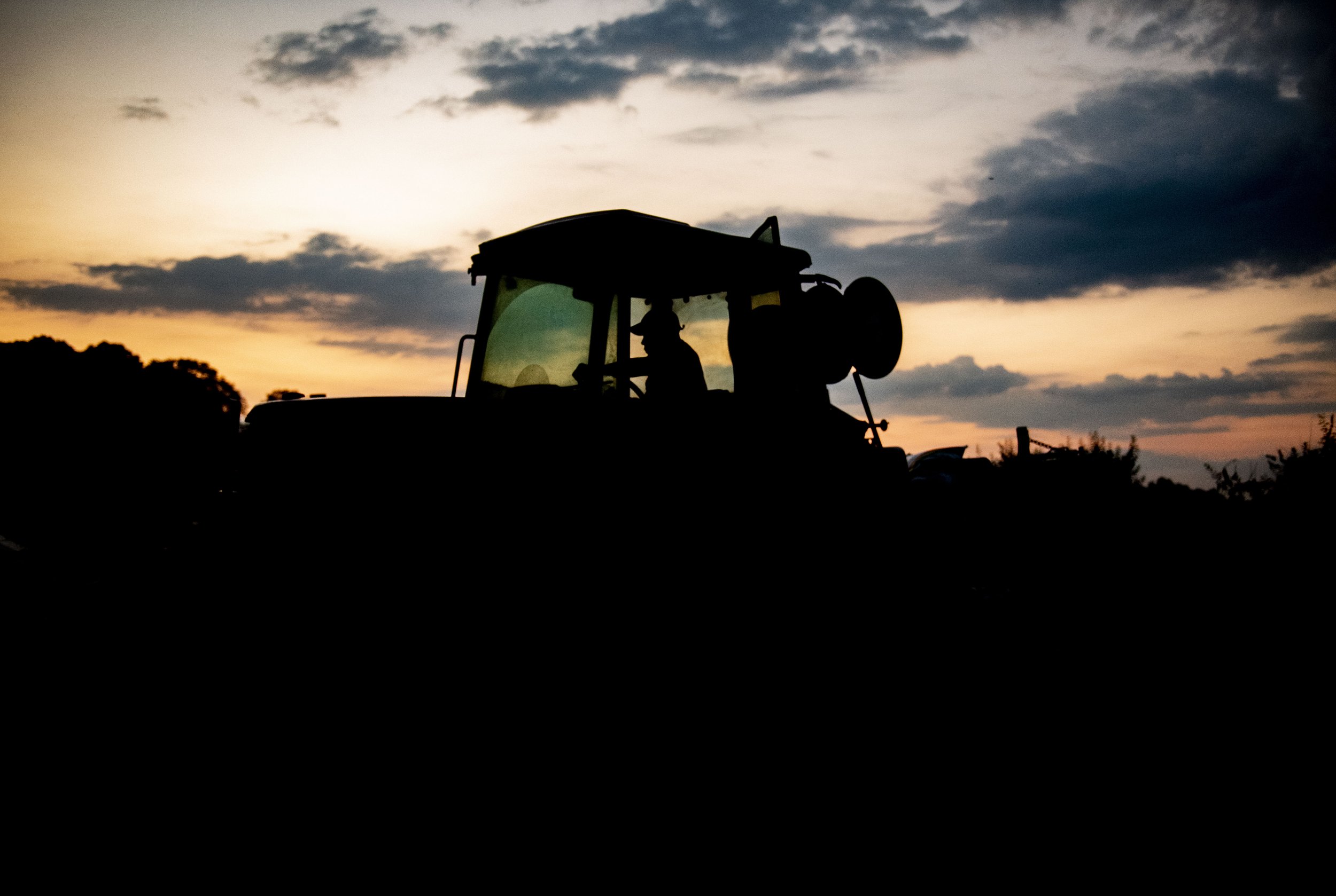  Robert Jackson starts up his tractor for a day of working on his farm in Lyman, Sunday, June 12, 2022.  