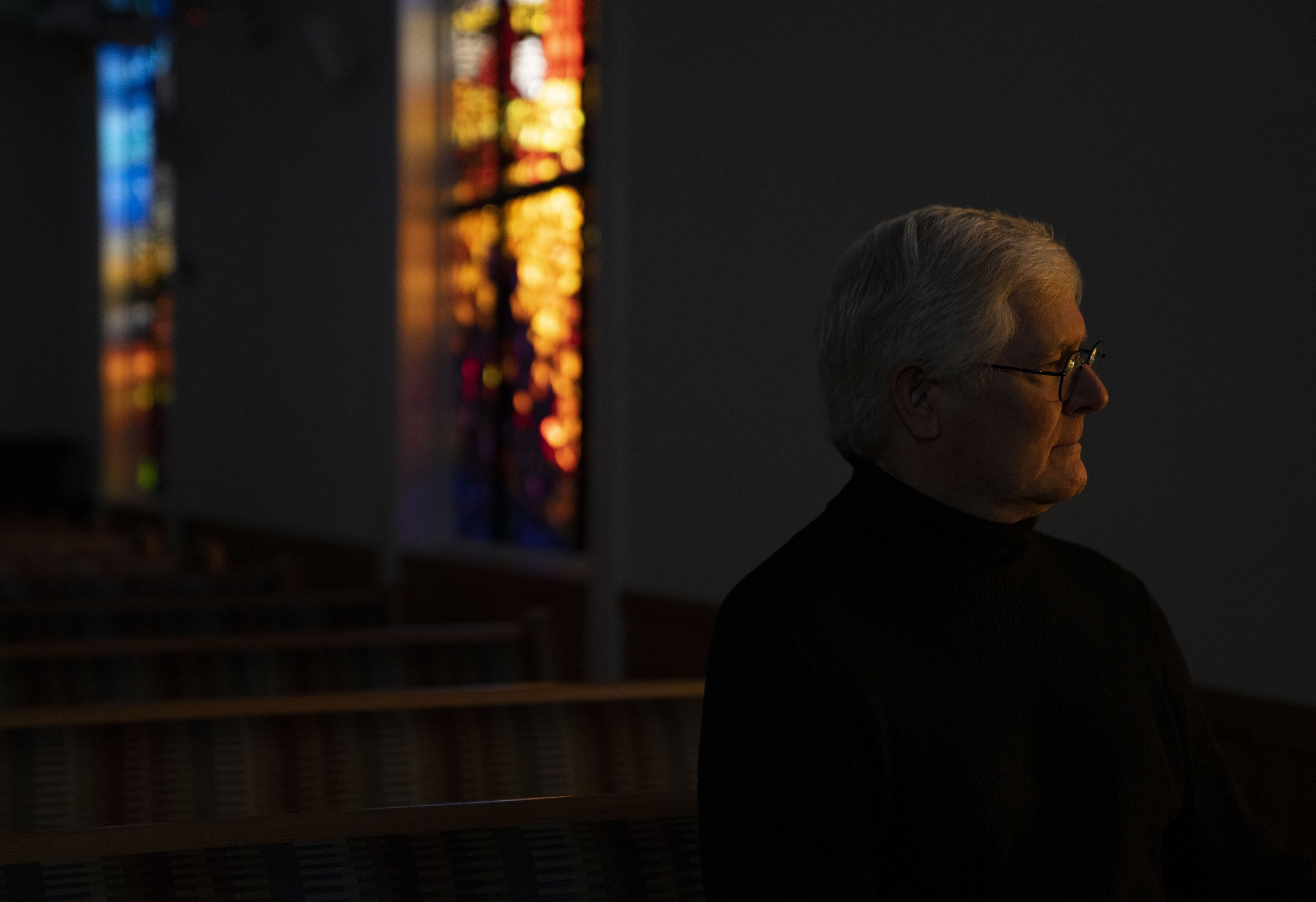 Charles Evans, President of Evans Funeral Chapel and Cremation Services, poses for a portrait at the funeral home in Forest Hill.