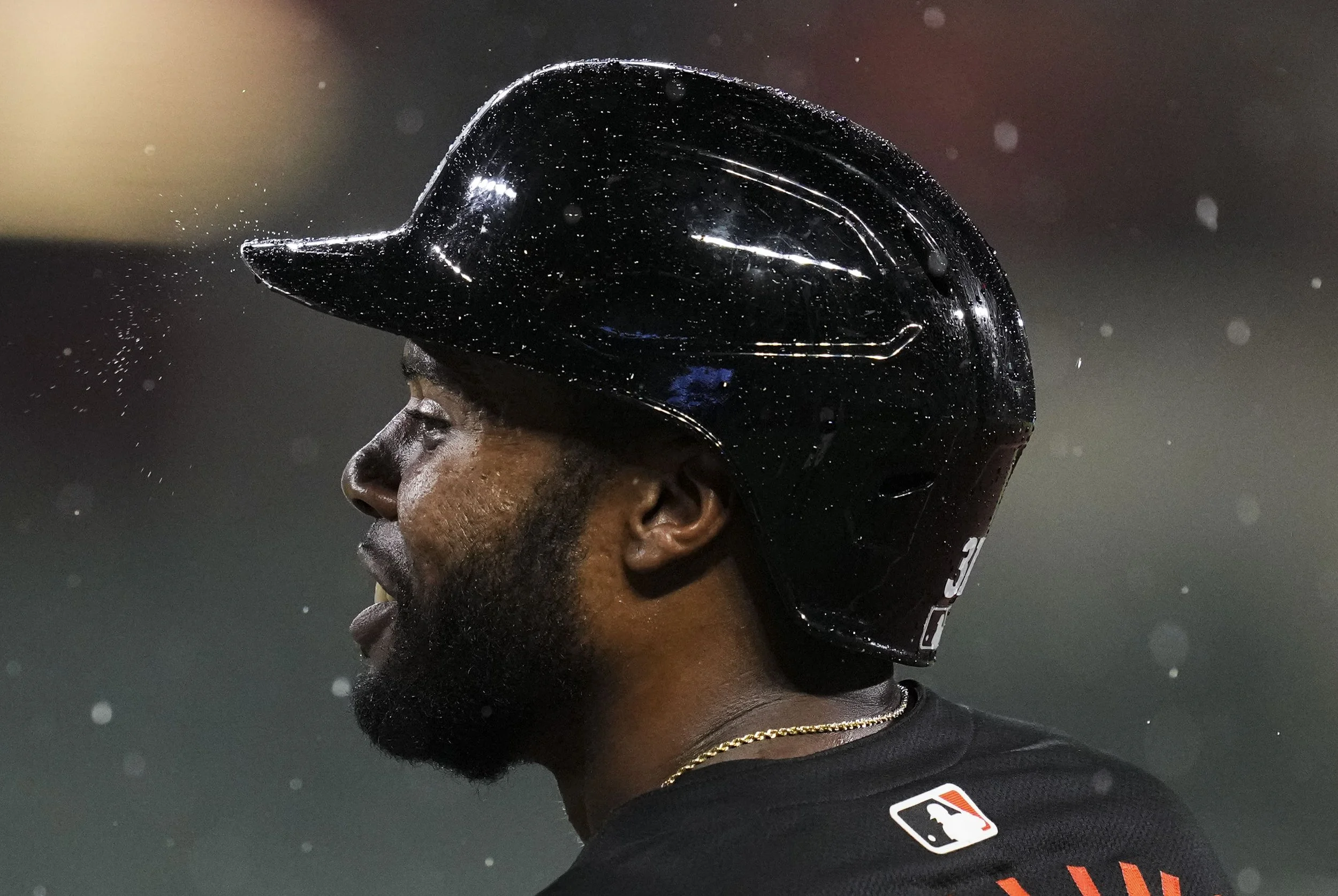  Baltimore Orioles outfielder Cedric Mullins (31) makes it to first base during a game against the Colorado Rockies at Oriole Park at Camden Yards in Baltimore, Md.  