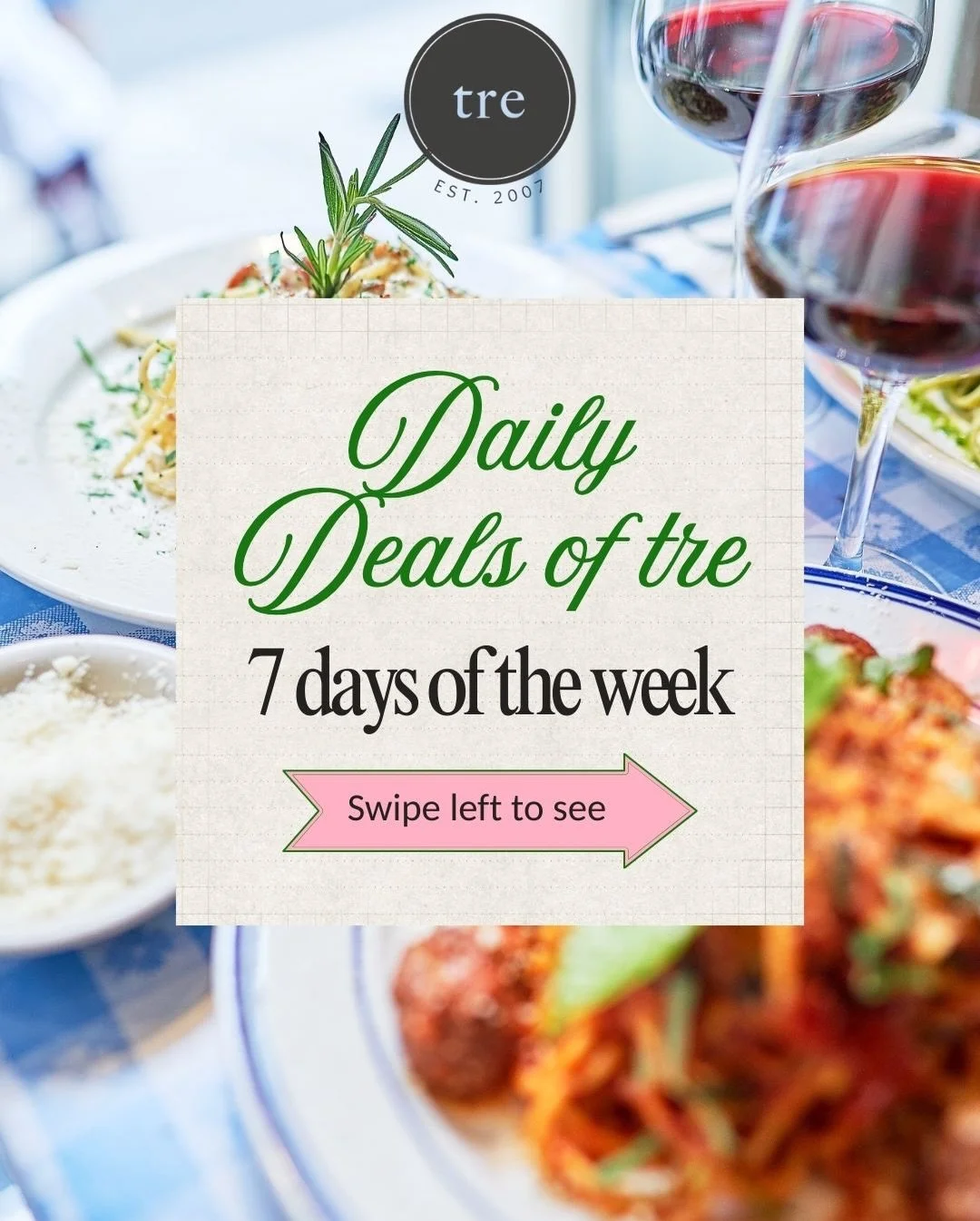 7 days. 7 deals. Endless reasons to come back✨