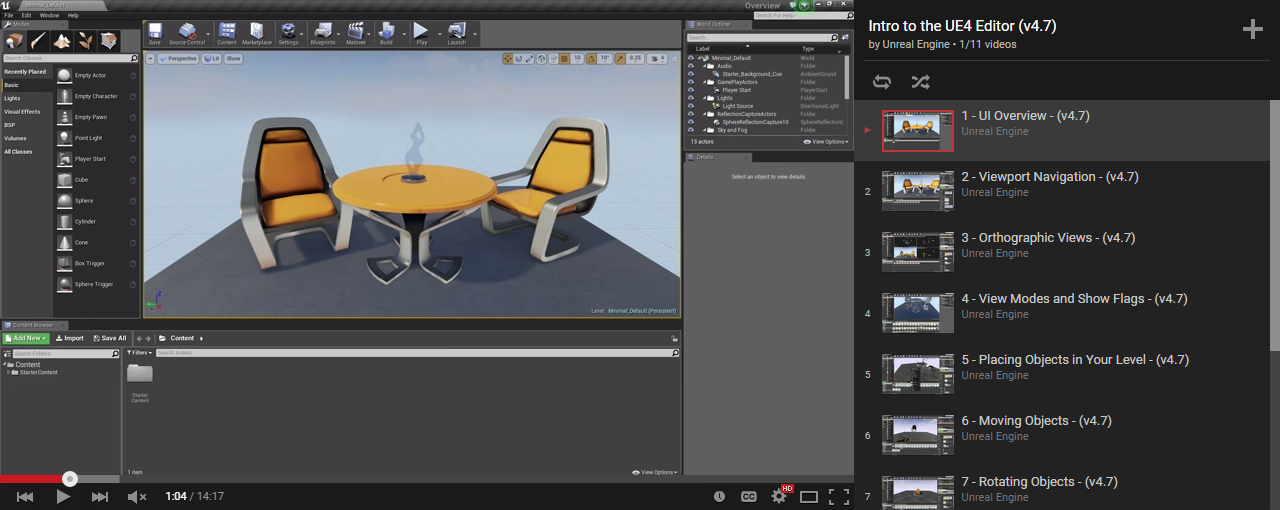 To get started with Unreal Engine 4, I'd recommend the Intro to the UE4 Editor tutorial.