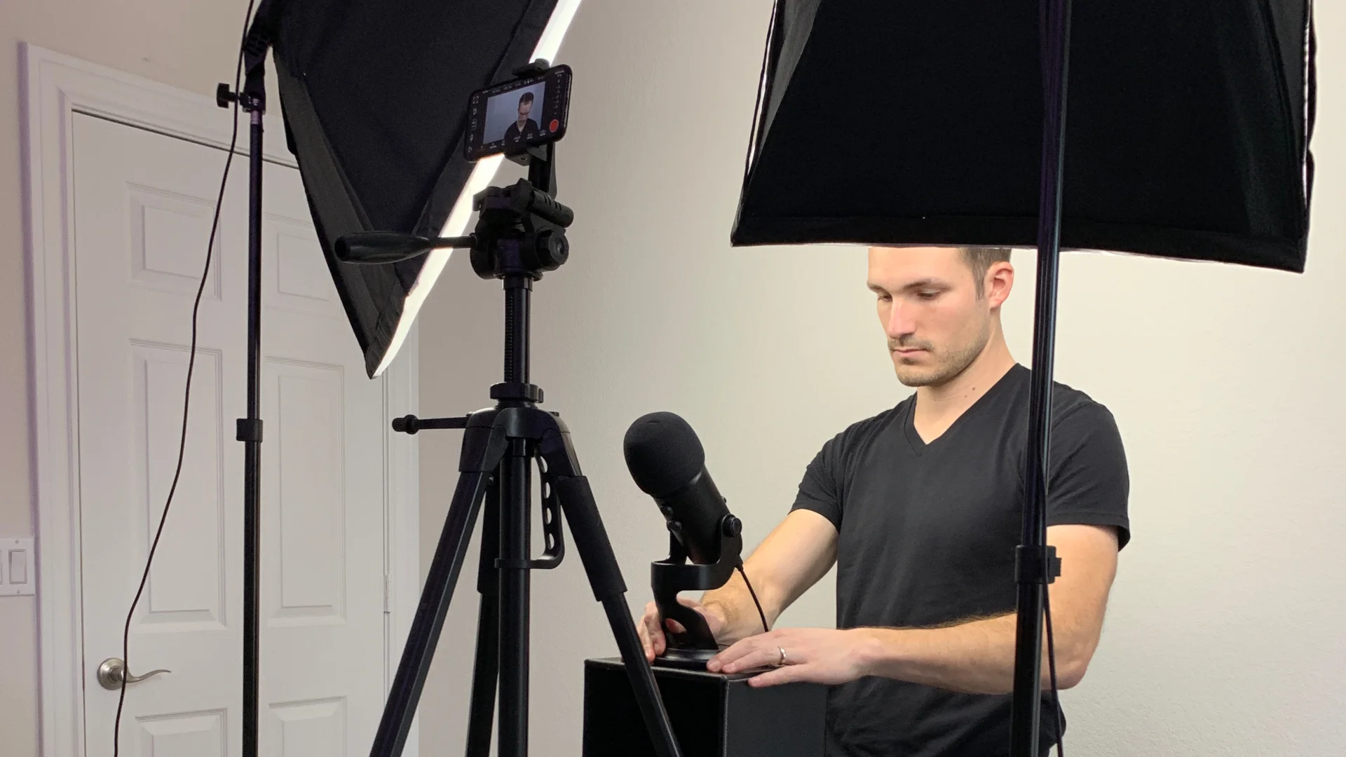 My current setup for recording my face. I don’t use a camera for my screen capture videos.