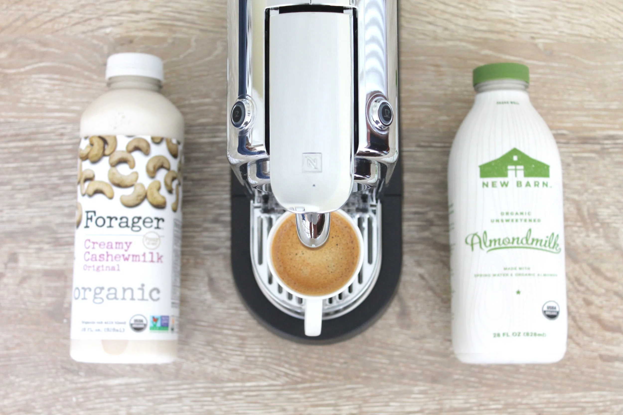 The Best Non-Dairy Options - New Barn Almond Milk and Forager Cashew Milk